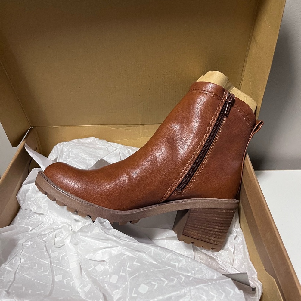 Zodiac Brown Ankle Boots